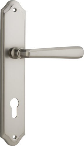 Copenhagen Lever - Shouldered Backplate - Ella Grace - Iver - Satin Nickel - Door Levers