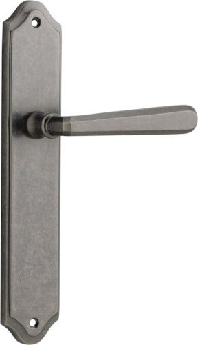 Copenhagen Lever - Shouldered Backplate - Ella Grace - Iver - Distressed Nickel - Door Levers