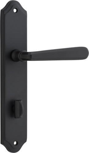 Copenhagen Lever - Shouldered Backplate - Ella Grace - Iver - Matt Black - Door Levers