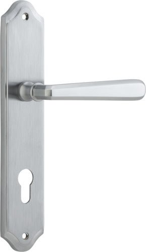 Copenhagen Lever - Shouldered Backplate - Ella Grace - Iver - Brushed Chrome - Door Levers