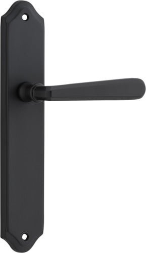 Copenhagen Lever - Shouldered Backplate - Ella Grace - Iver - Matt Black - Door Levers