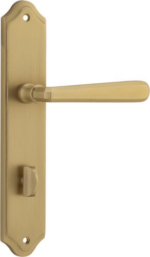 Copenhagen Lever - Shouldered Backplate - Ella Grace - Iver - Brushed Brass - Door Levers