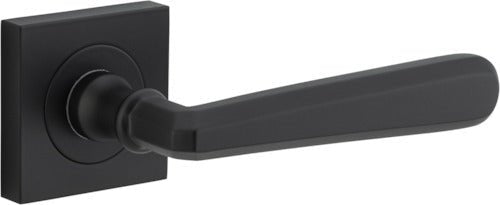 Copenhagen Lever - Square Rose - Ella Grace - Iver - Matt Black - Door Levers