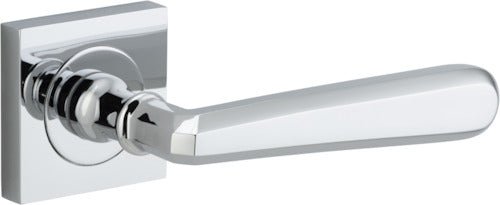 Copenhagen Lever - Square Rose - Ella Grace - Iver - Polished Chrome - Door Levers