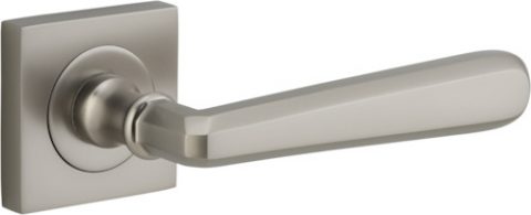 Copenhagen Lever - Square Rose - Ella Grace - Iver - Satin Nickel - Door Levers