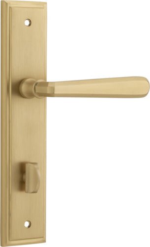 Copenhagen Lever - Stepped Backplate - Ella Grace - Iver - Brushed Brass - Door Levers