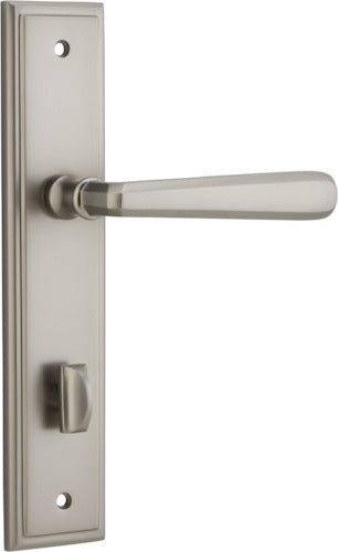 Copenhagen Lever - Stepped Backplate - Ella Grace - Iver - Satin Nickel - Door Levers