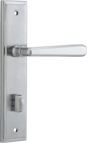 Copenhagen Lever - Stepped Backplate - Ella Grace - Iver - Brushed Chrome - Door Levers