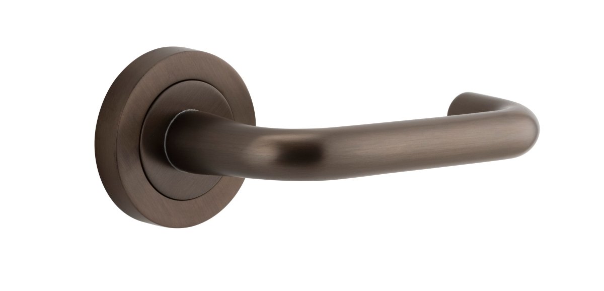 DDA Compliant Oslo Lever - Round Rose - Ella Grace - Iver - Signature Brass - Door Levers