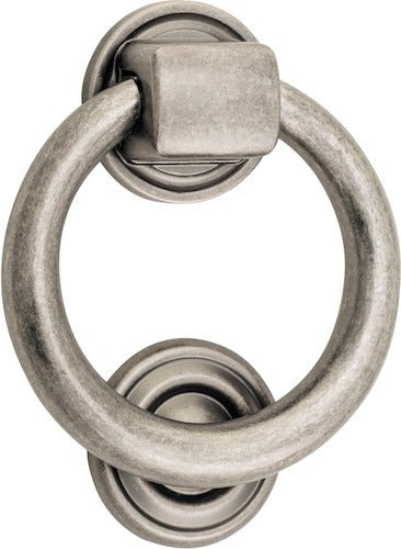 Door Knocker Ring - Ella Grace - Iver - Distressed Nickel - Door Knockers