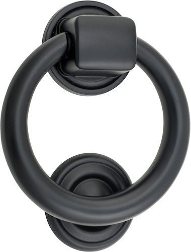 Door Knocker Ring - Ella Grace - Iver - Matt Black - Door Knockers