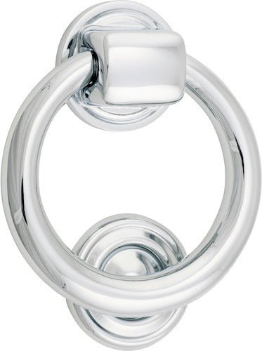 Door Knocker Ring - Ella Grace - Iver - Polished Chrome - Door Knockers