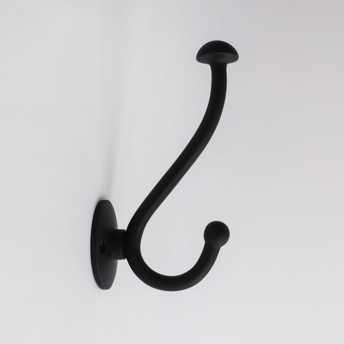 Eden Hook in blackest black by Hepburn Hardware