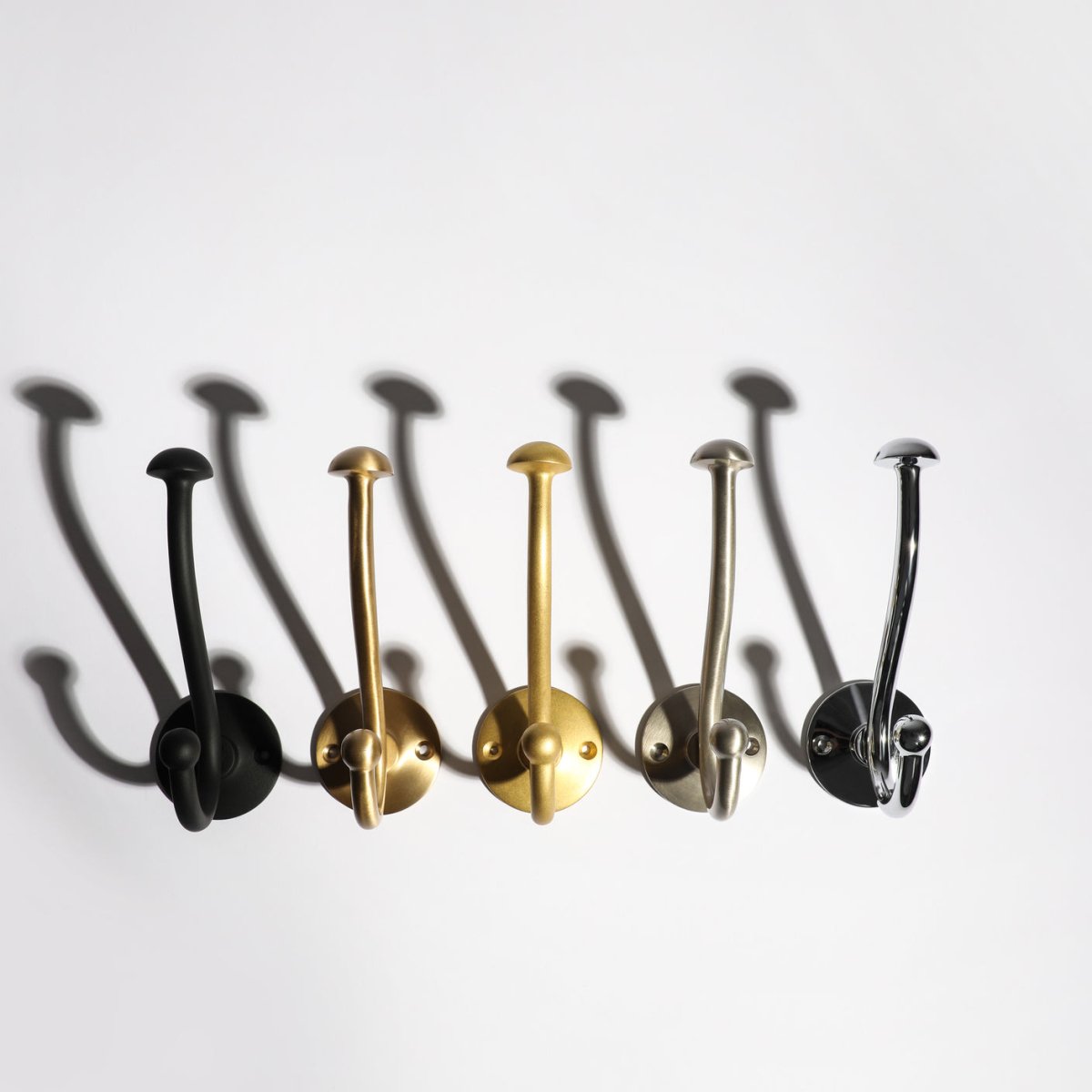 Eden Hook in polished chrome fitted to a wall