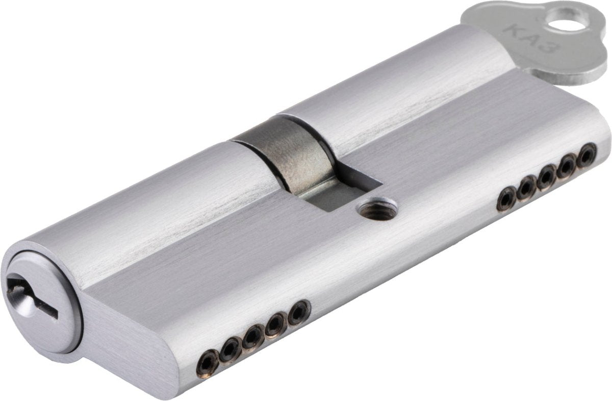 Euro Cylinder Dual Function (80mm) - Ella Grace - Iver - Brushed Chrome - Euro Cylinders