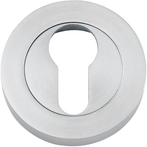 Euro Escutcheons - Round - Ella Grace - Iver - Brushed Chrome - Escutcheons