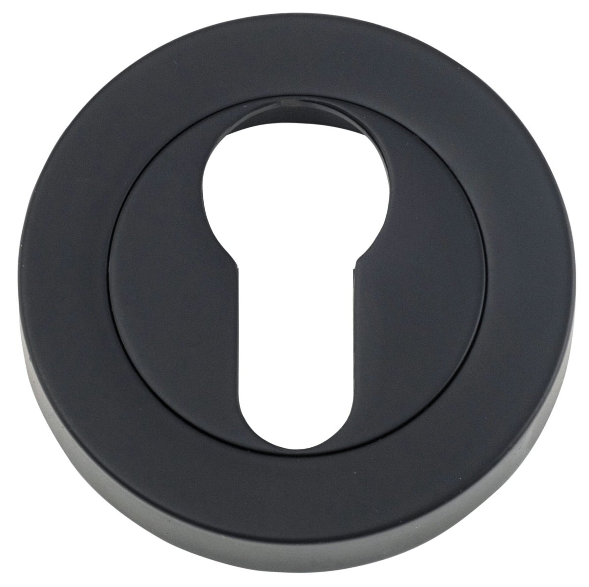 Euro Escutcheons - Round - Ella Grace - Iver - Matt Black - Escutcheons