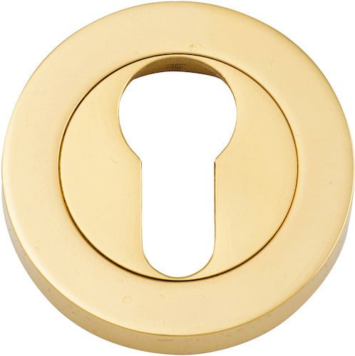 Euro Escutcheons - Round - Ella Grace - Iver - Polished Brass - Escutcheons