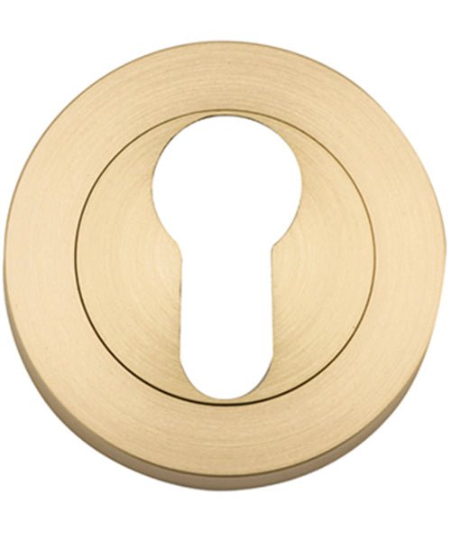 Euro Escutcheons - Round - Ella Grace - Iver - Brushed Gold PVD - Escutcheons