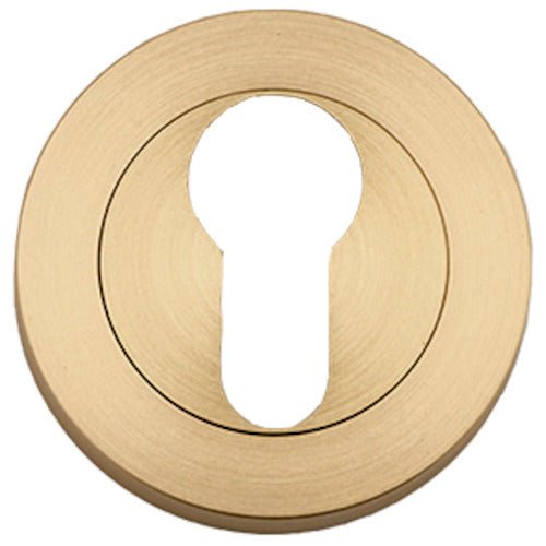 Euro Escutcheons - Round - Ella Grace - Iver - Brushed Brass - Escutcheons