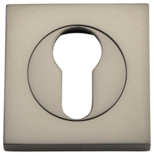 Euro Escutcheons - Square - Ella Grace - Iver - Satin Nickel - Escutcheons