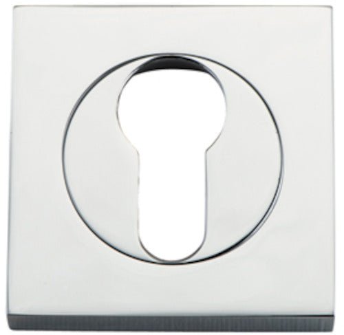 Euro Escutcheons - Square - Ella Grace - Iver - Polished Chrome - Escutcheons