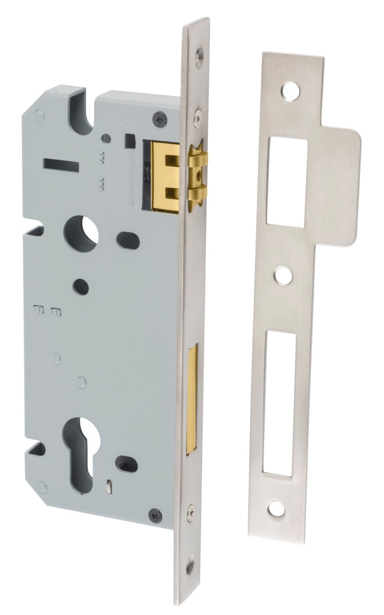 Euro Roller Mortice Locks - Ella Grace - Iver - Satin Nickel - External Locks