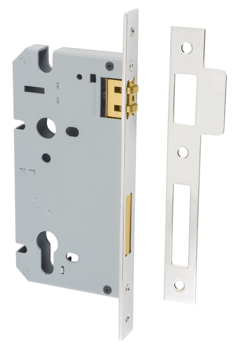 Euro Roller Mortice Locks - Ella Grace - Iver - Polished Nickel - External Locks