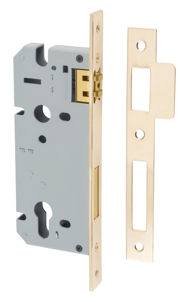 Euro Roller Mortice Locks - Ella Grace - Iver - Polished Brass - External Locks