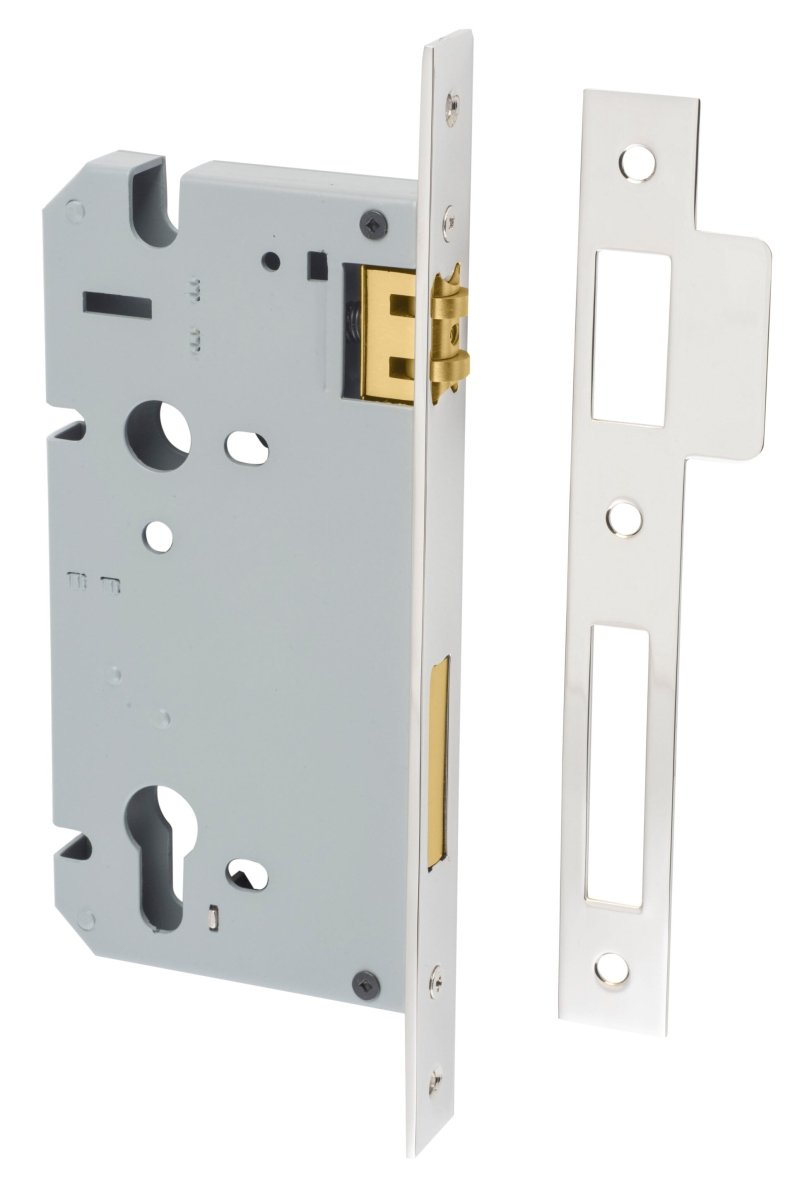 Euro Roller Mortice Locks - Ella Grace - Iver - Polished Nickel - External Locks