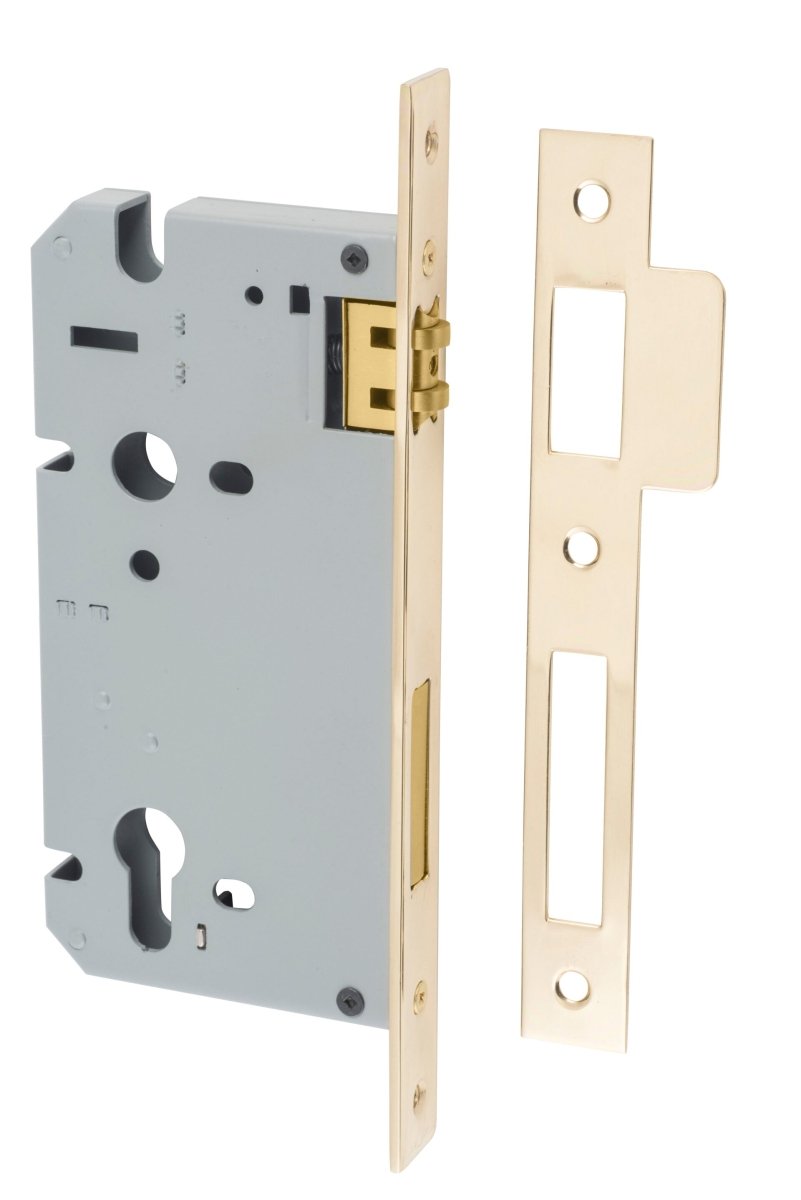 Euro Roller Mortice Locks - Ella Grace - Iver - Polished Brass - External Locks