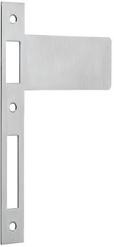 Extended Striker Plates - Ella Grace - Iver - Brushed Chrome - External Locks