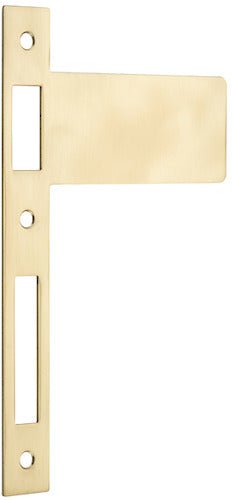 Extended Striker Plates - Ella Grace - Iver - Polished Brass - External Locks