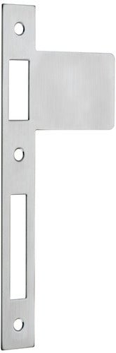 Extended Striker Plates - Ella Grace - Iver - Brushed Chrome - External Locks