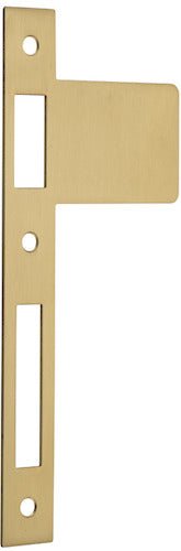 Extended Striker Plates - Ella Grace - Iver - Brushed Brass - External Locks