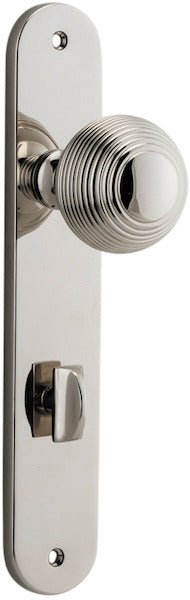 Guildford Knob - Oval Backplate - Ella Grace - Iver - Polished Nickel - Door Knobs