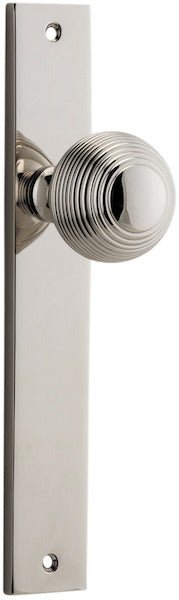 Guildford Knob - Rectangular Backplate - Ella Grace - Iver - Polished Nickel - Door Knobs