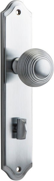 Guildford Knob - Shouldered Backplate - Ella Grace - Iver - Brushed Chrome - Door Knobs