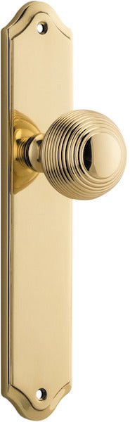 Guildford Knob - Shouldered Backplate - Ella Grace - Iver - Polished Brass - Door Knobs