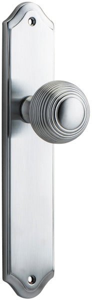 Guildford Knob - Shouldered Backplate - Ella Grace - Iver - Brushed Chrome - Door Knobs