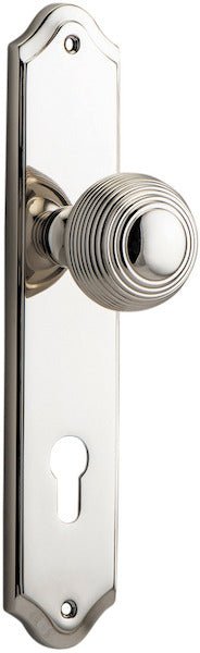 Guildford Knob - Shouldered Backplate - Ella Grace - Iver - Polished Nickel - Door Knobs