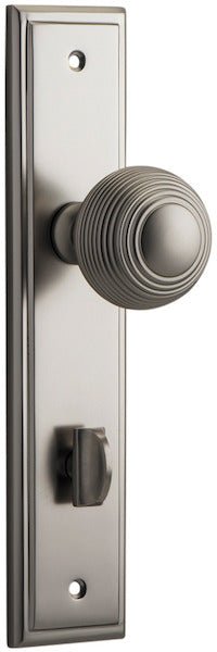 Guildford Knob - Stepped Backplate - Ella Grace - Iver - Satin Nickel - Door Knobs