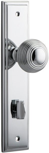 Guildford Knob - Stepped Backplate - Ella Grace - Iver - Polished Chrome - Door Knobs