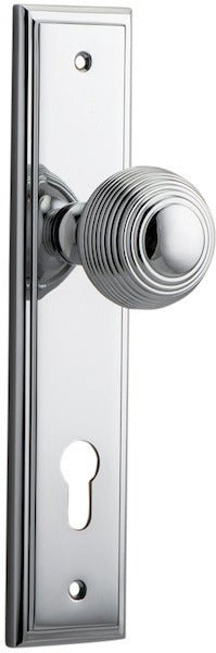 Guildford Knob - Stepped Backplate - Ella Grace - Iver - Polished Chrome - Door Knobs