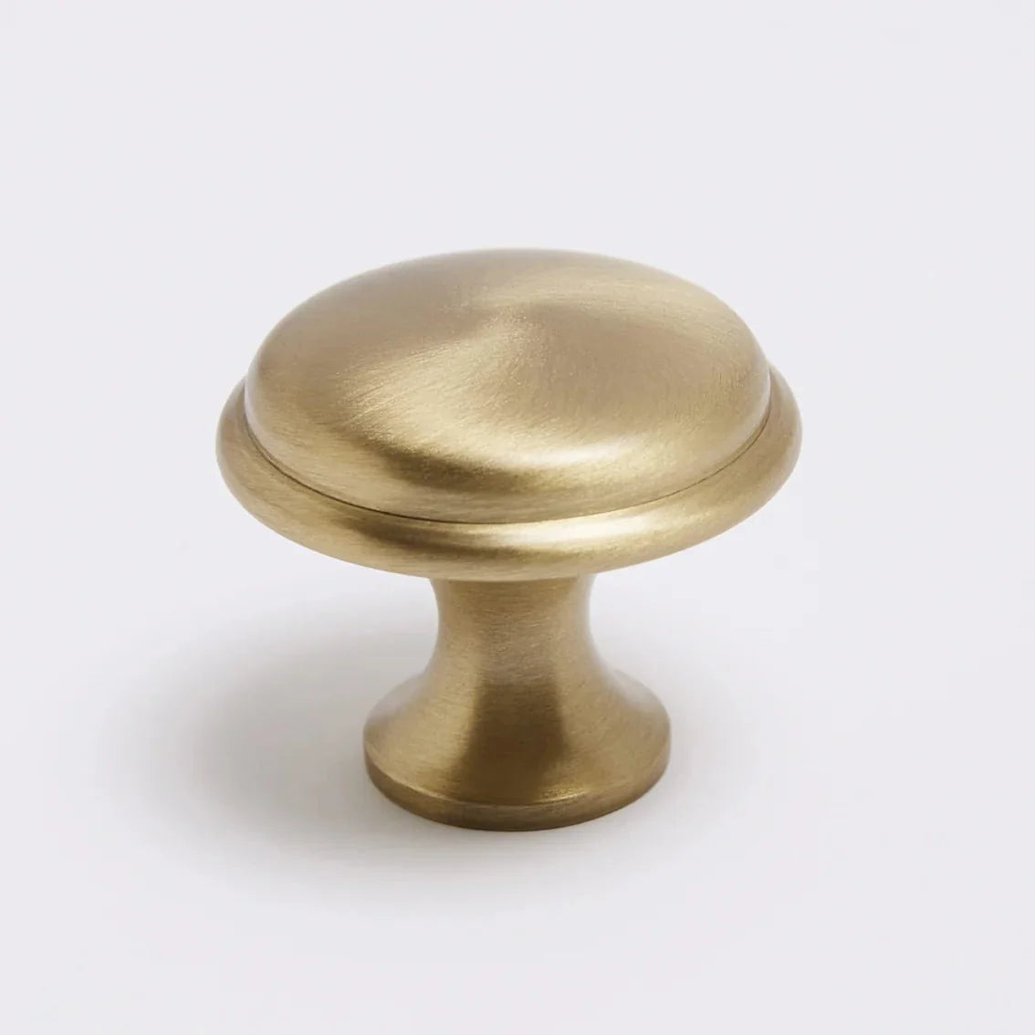 Halifax Knob in burnished brass by Hepburn Hardware