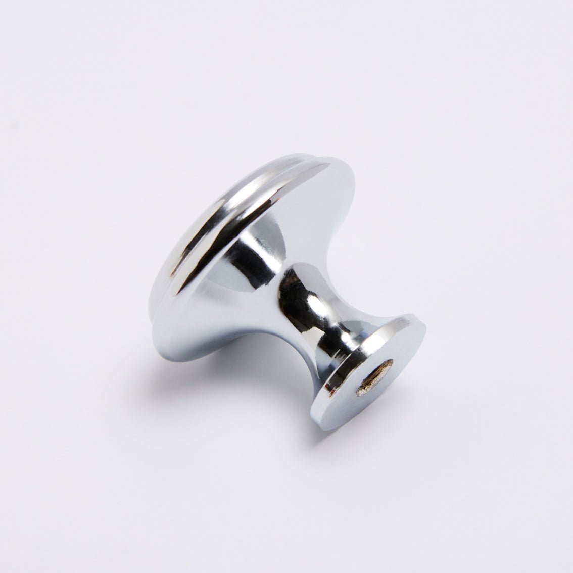 Halifax Knob in polished chrome, detail