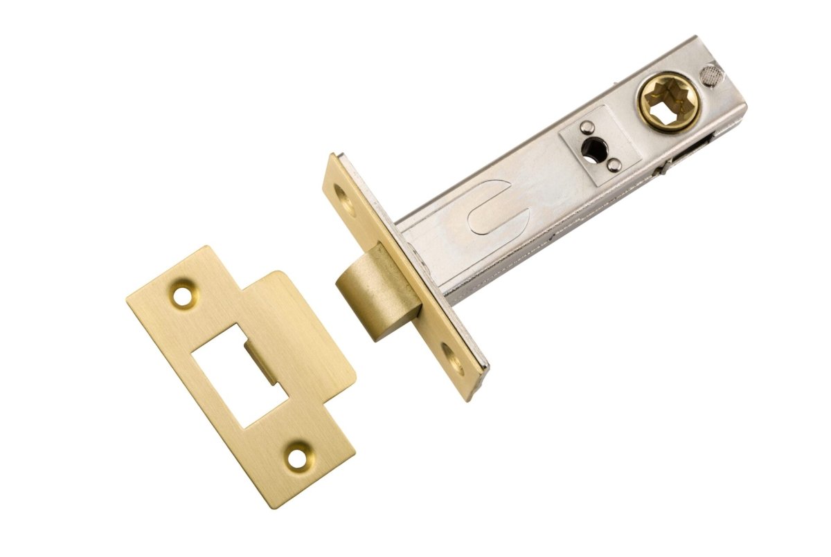 Hard Sprung Split Cam Tube Latch By Iver - Ella Grace - Iver - Brushed Gold PVD - Tube Latches & Bolts