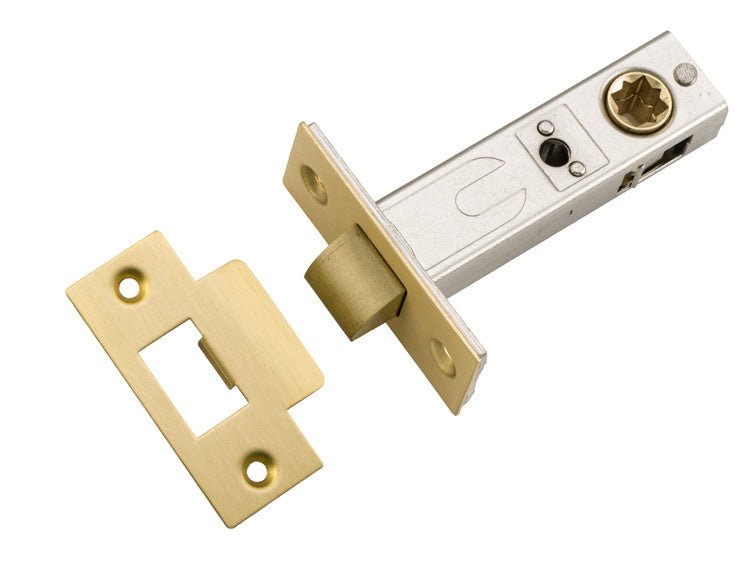 Hard Sprung Split Cam Tube Latch By Iver - Ella Grace - Iver - Brushed Gold PVD - Tube Latches & Bolts