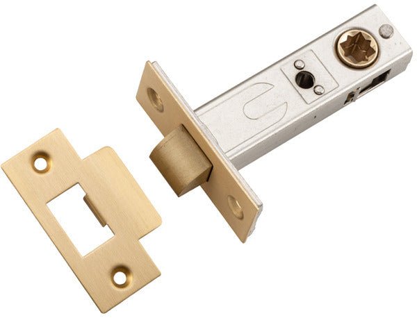 Hard Sprung Split Cam Tube Latch By Iver - Ella Grace - Iver - Brushed Brass - Tube Latches & Bolts