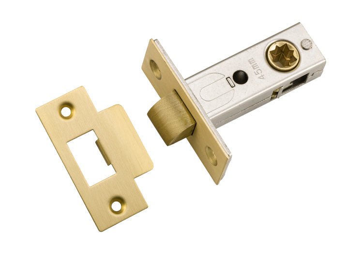 Hard Sprung Split Cam Tube Latch By Iver - Ella Grace - Iver - Brushed Gold PVD - Tube Latches & Bolts